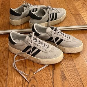 adidas Gray and Black Sneakers